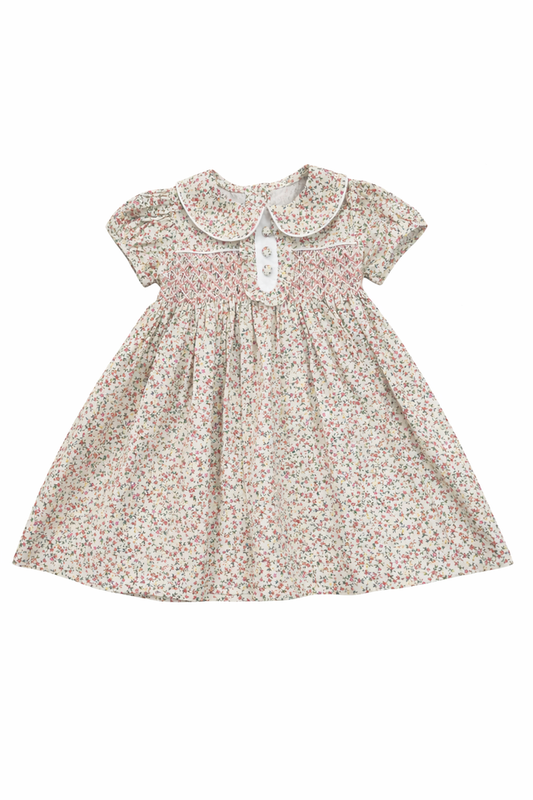 Samantha Smocked Floral Dress