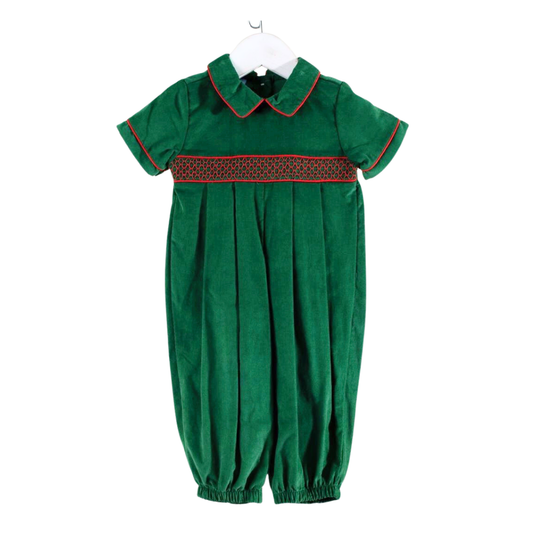 Smocked Christmas Henry Romper