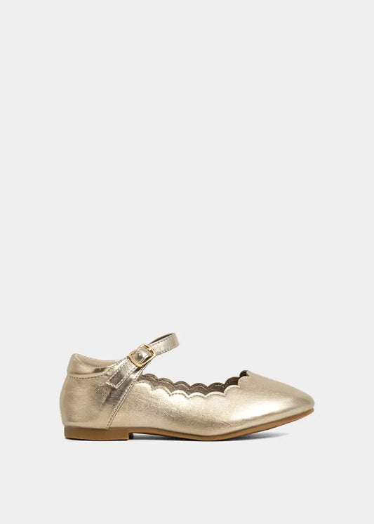 Agatha Mini Champagne Flats