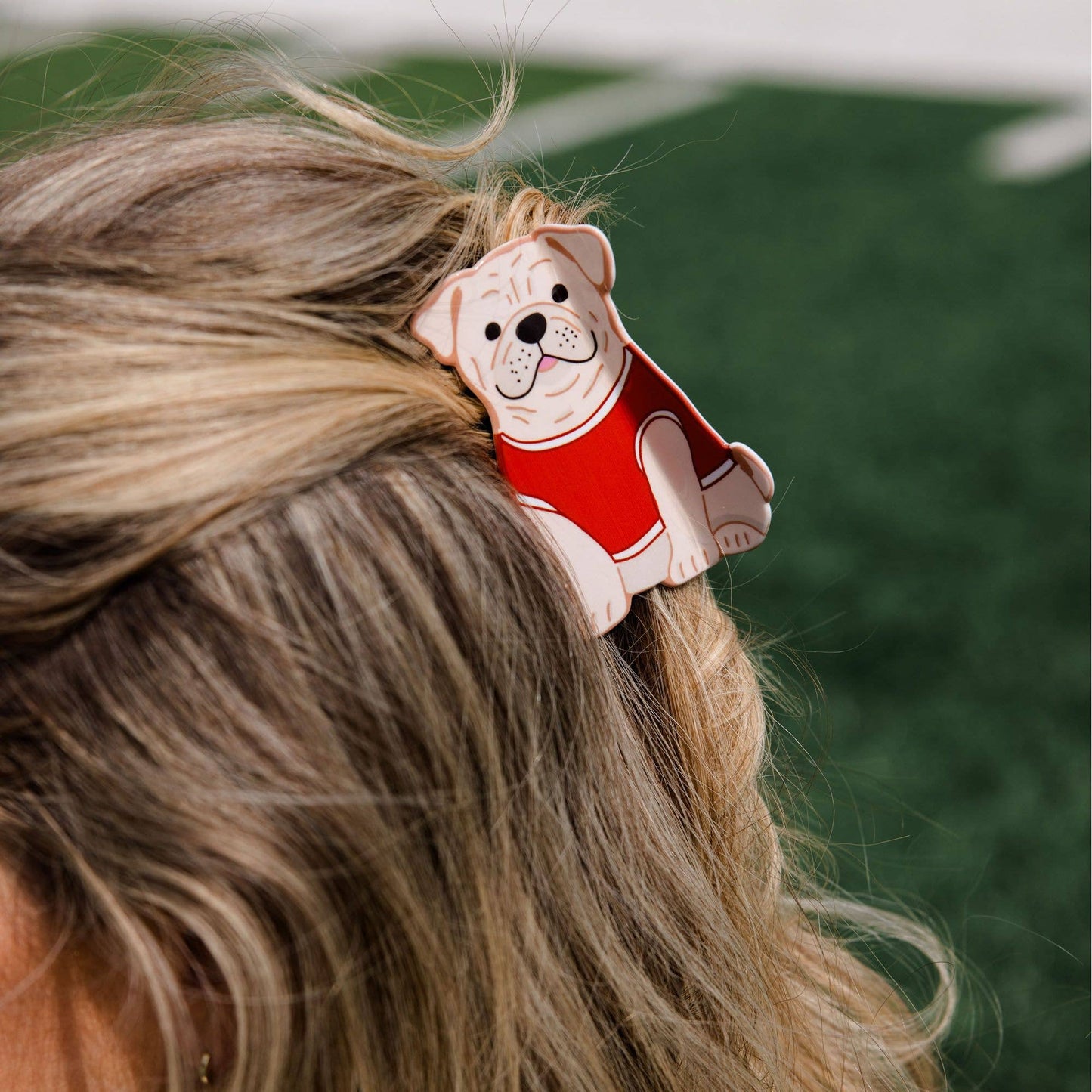 Athens Football Game Day Claw Hair Clip