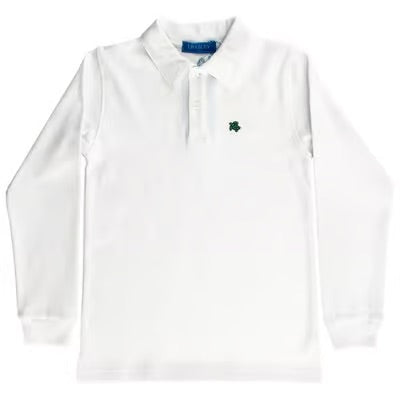 White Long-sleeve Polo