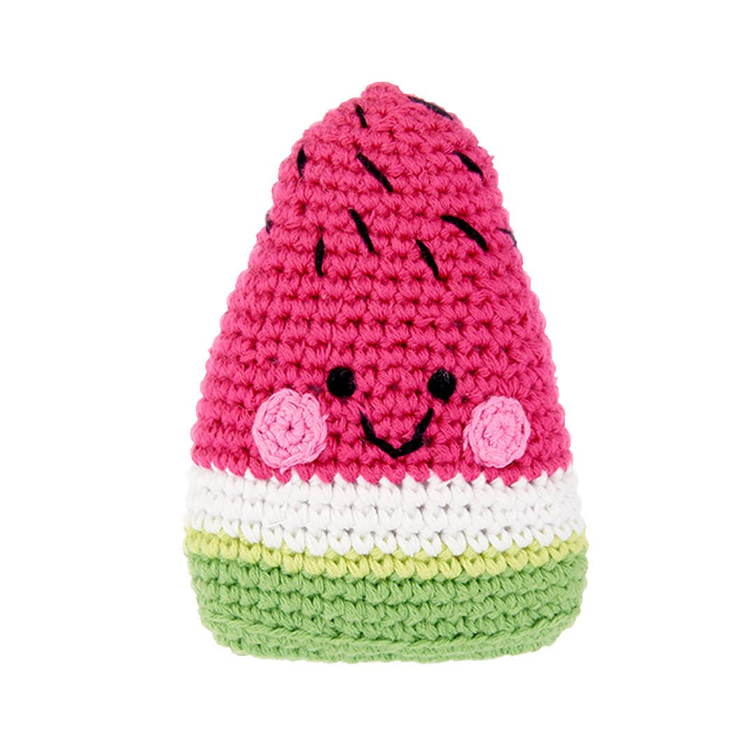Watermelon Knitted Rattle