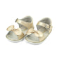 Jolie Velcro Sandal - White or Champagne