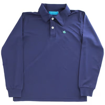 Navy Long-sleeve Polo