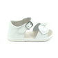 Jolie Velcro Sandal - White or Champagne