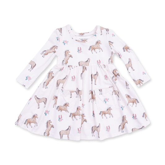I Love Horses Twirl Dress