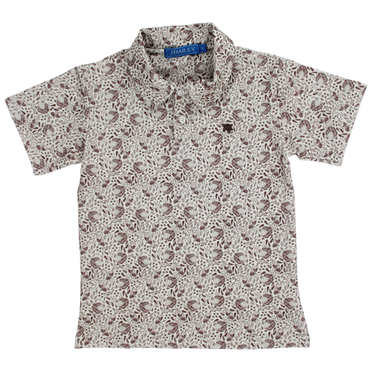 Turkey Print Performance Polo