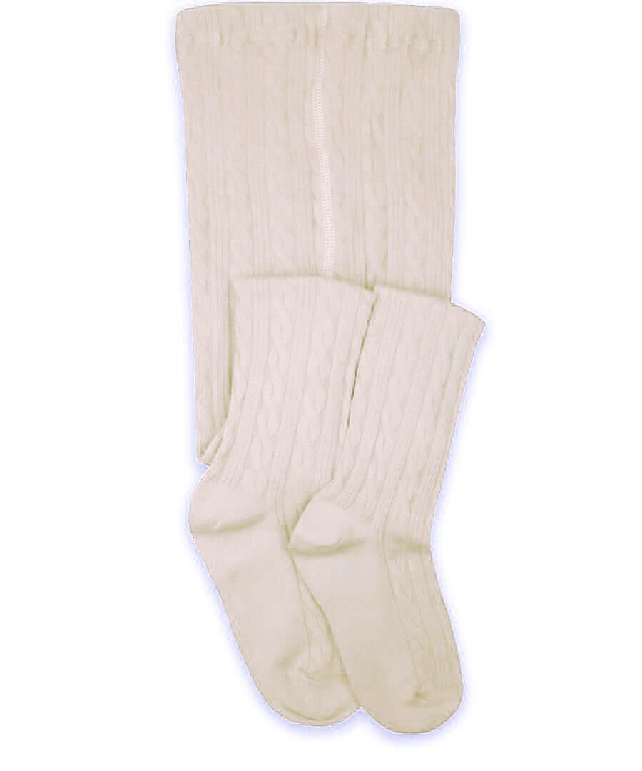 White cable knit tights hotsell