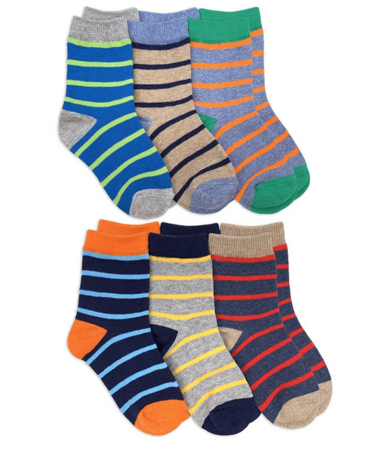 Boys Striped Socks 6-Pack