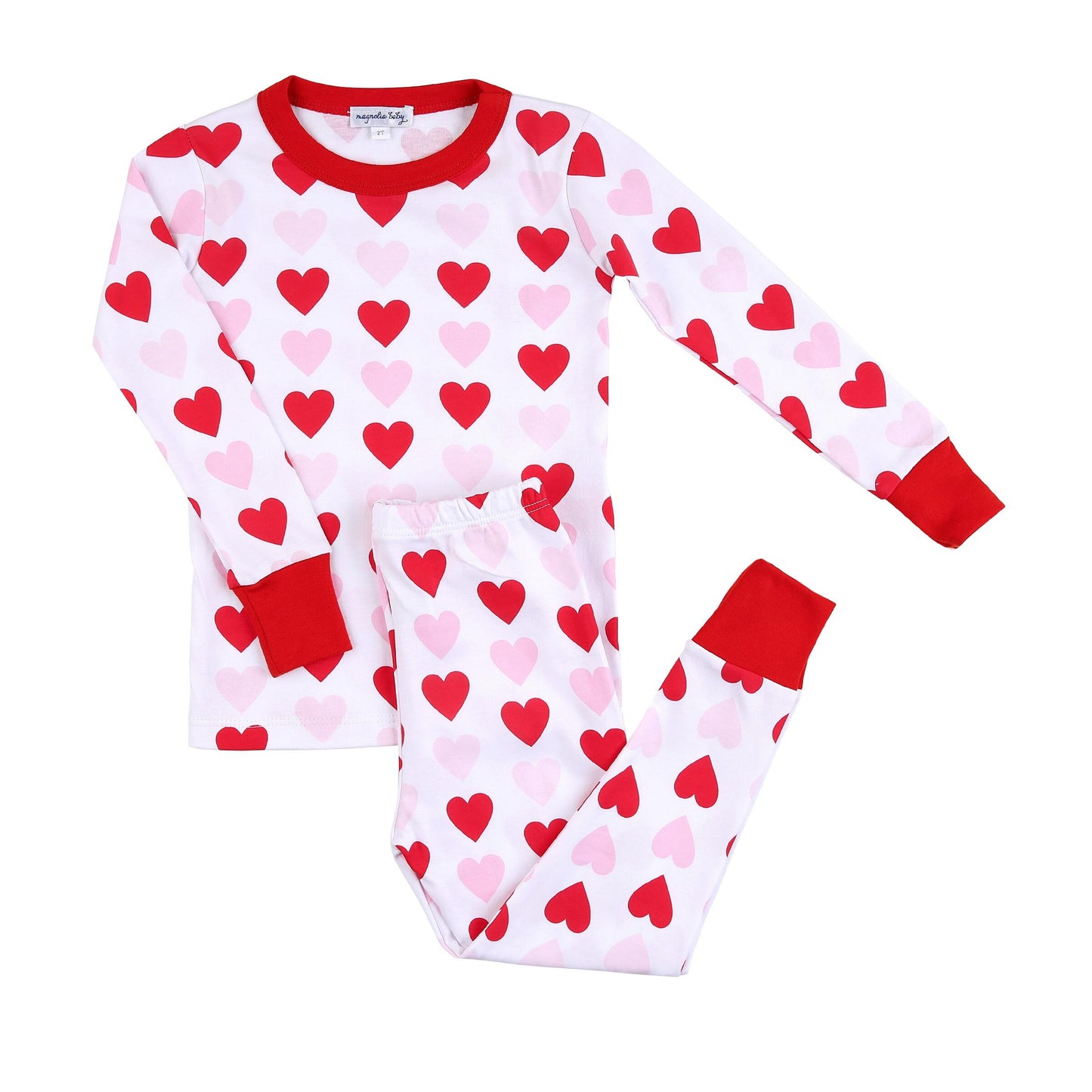 Heart to Heart Red Long Pajamas