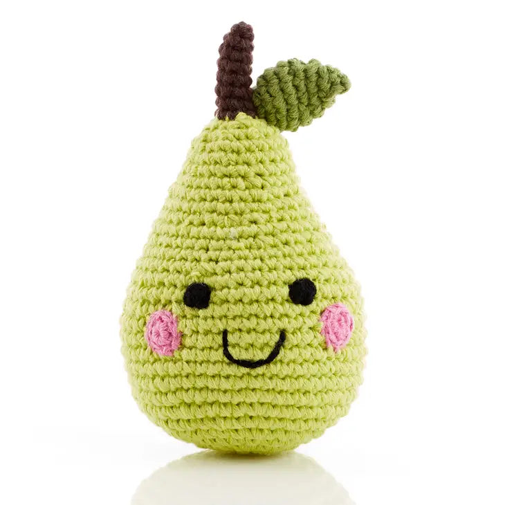 Pear Knitted Rattle