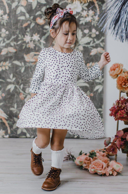 Scattered Dot Twirl Dress