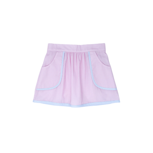 Isabella Pink and Blue Minigingham Skirt