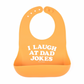 I Laugh at Dad Jokes Silicone Wonder Bib