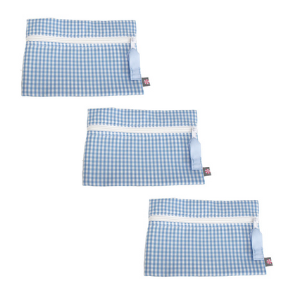 Gingham Cosmo Bag (3 pack) - Pink or Blue!