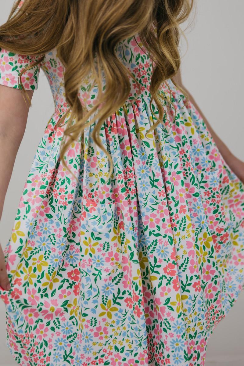 Daffodil Twirl Dress with Pockets