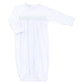 Classic Smocked Gown - Pink/Blue/White Smock