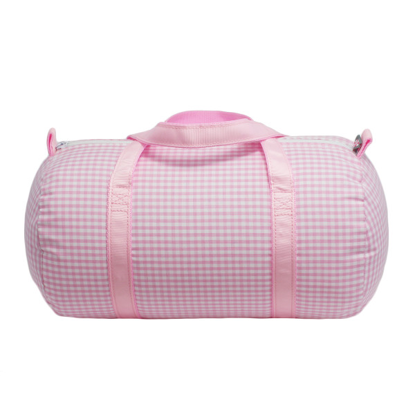Gingham Baby Duffel Bag - Pink or Blue