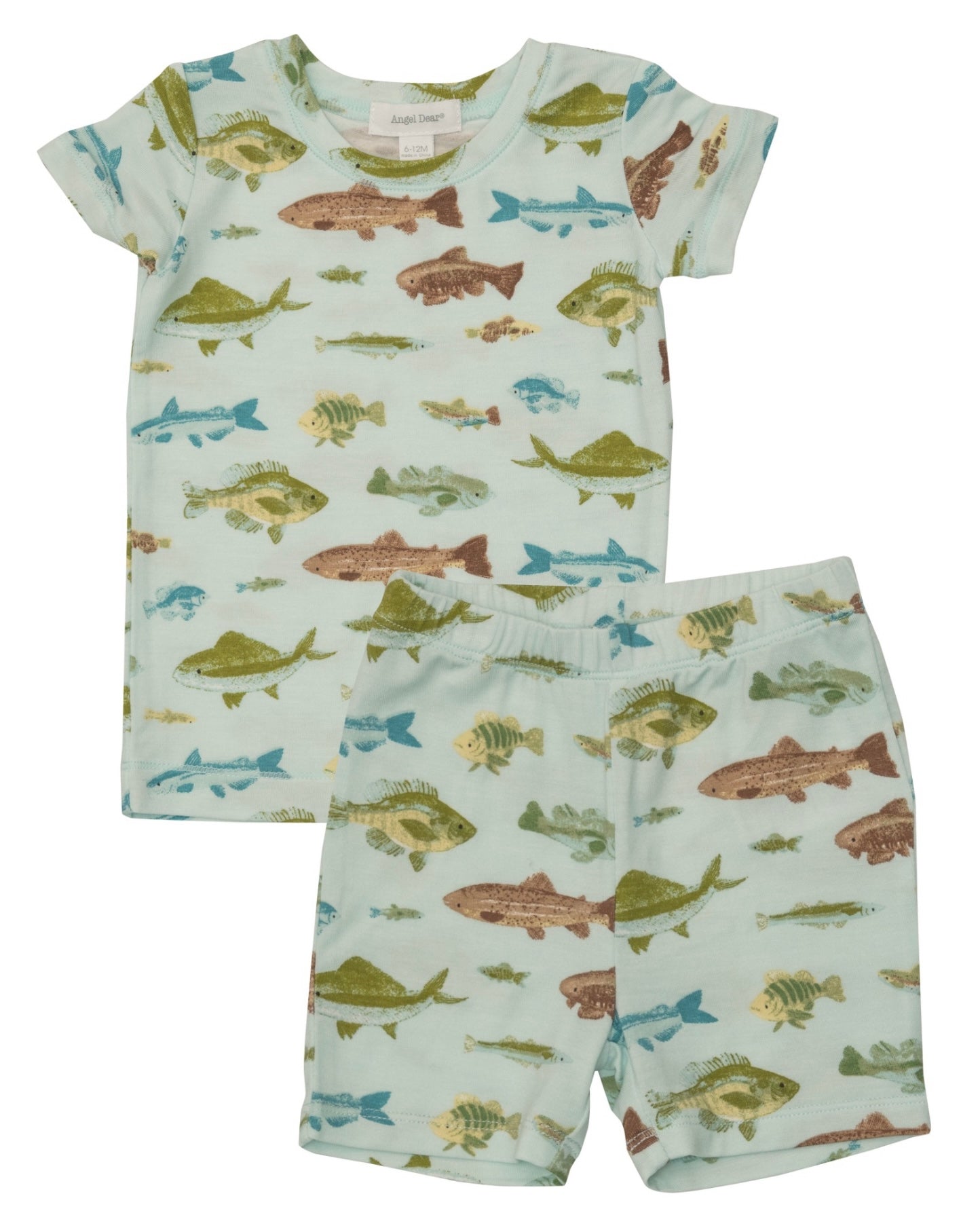 Freshwater Fish Bamboo Short Sleeve Pajamas
