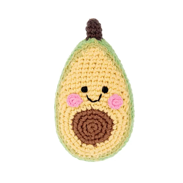 Avocado Knitted Rattle