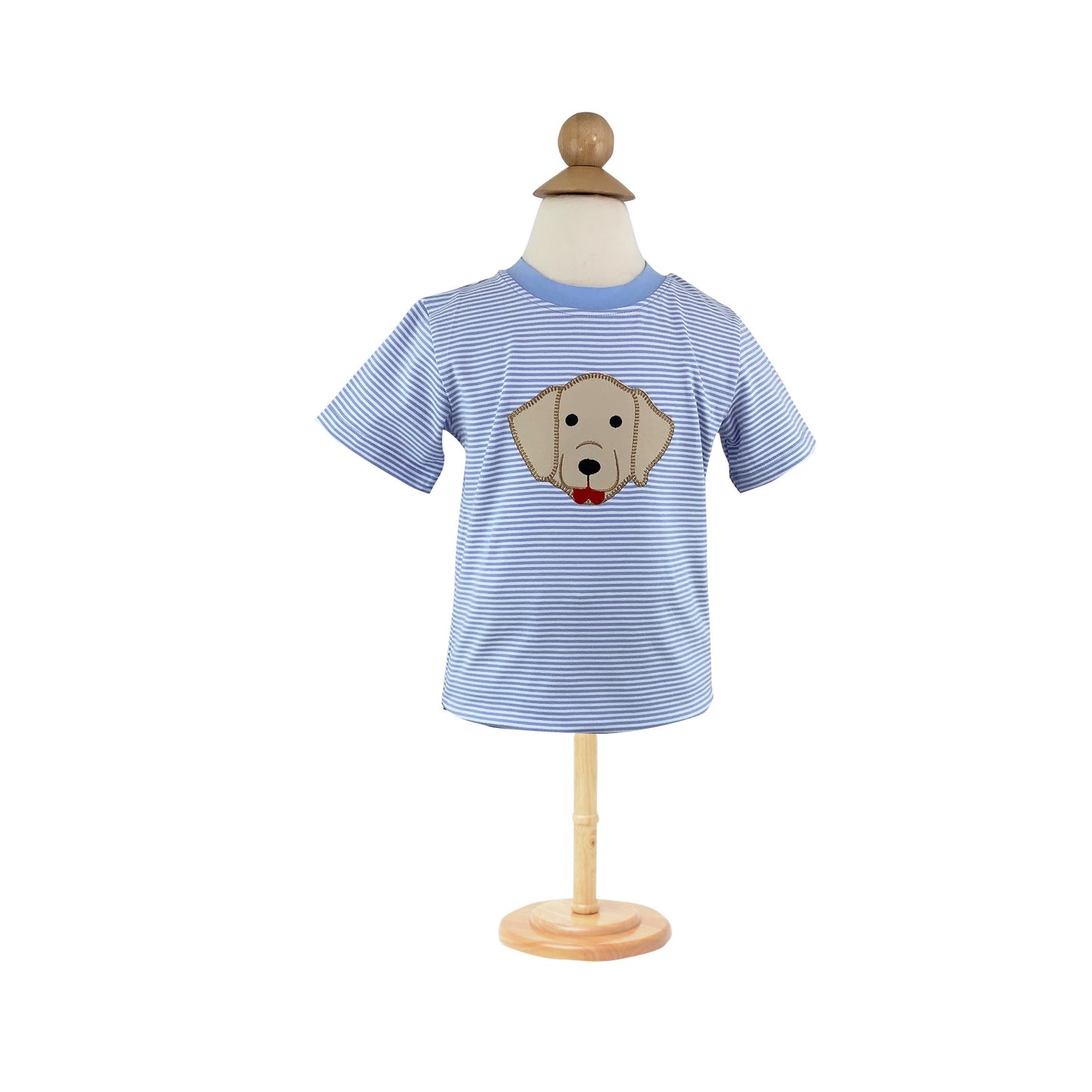 Puppy Dog Appliqué Short Sleeve Shirt