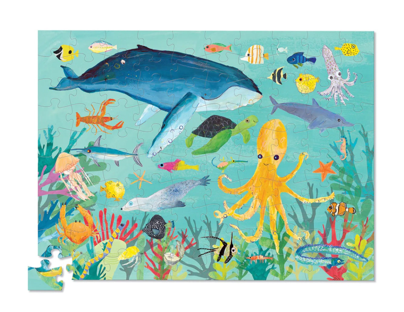 Ocean Animals 100-Piece Puzzle