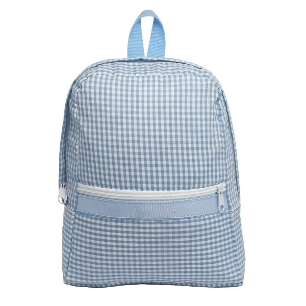 Gingham Small Backpack - Pink or Blue