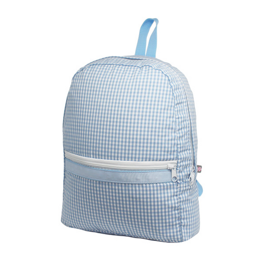 Gingham Medium Bookbag - Pink or Blue