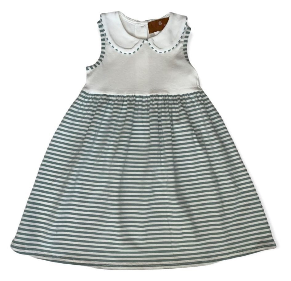 Riley Sage Green Stripe Dress