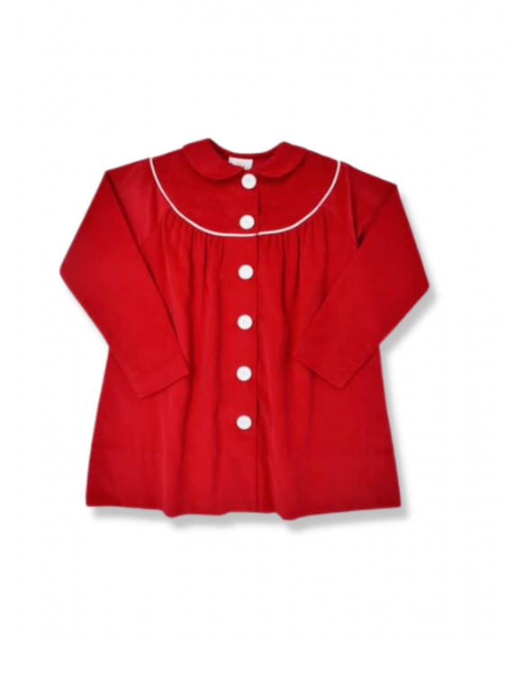 Collette Girls Red and White Coat